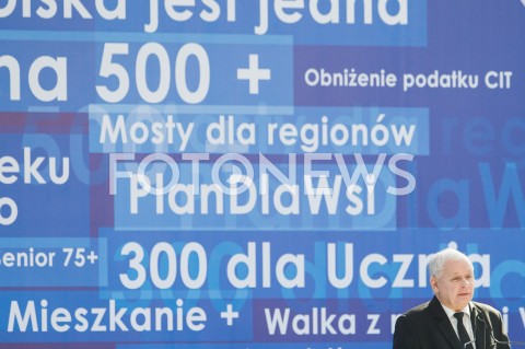  07.10.2018 RZESZOW ( JASIONKA )<br />SPOTKANIE WYBORCZE PIS Z UDZIALEM PREMIERA MATEUSZA MORAWIECKIEGO I PREZESA PIS JAROSLAWA KACZYNSKIEGO <br />N/Z JAROSLAW KACZYNSKI<br /> 