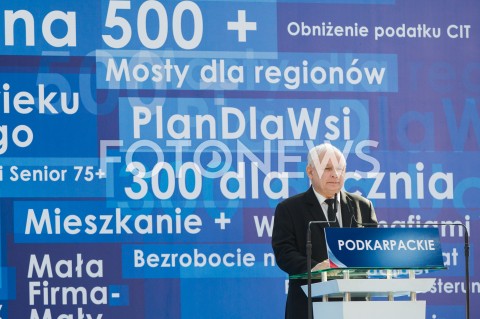  07.10.2018 RZESZOW ( JASIONKA )<br />SPOTKANIE WYBORCZE PIS Z UDZIALEM PREMIERA MATEUSZA MORAWIECKIEGO I PREZESA PIS JAROSLAWA KACZYNSKIEGO <br />N/Z JAROSLAW KACZYNSKI<br /> 