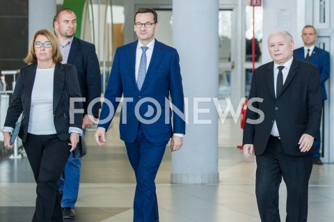  07.10.2018 RZESZOW ( JASIONKA )<br />SPOTKANIE WYBORCZE PIS Z UDZIALEM PREMIERA MATEUSZA MORAWIECKIEGO I PREZESA PIS JAROSLAWA KACZYNSKIEGO <br />N/Z BEATA MAZUREK PREMIER MATEUSZ MORAWIECKI JAROSLAW KACZYNSKI <br /> 