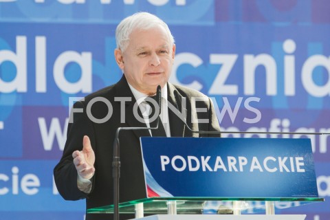  07.10.2018 RZESZOW ( JASIONKA )<br />SPOTKANIE WYBORCZE PIS Z UDZIALEM PREMIERA MATEUSZA MORAWIECKIEGO I PREZESA PIS JAROSLAWA KACZYNSKIEGO <br />N/Z JAROSLAW KACZYNSKI<br /> 