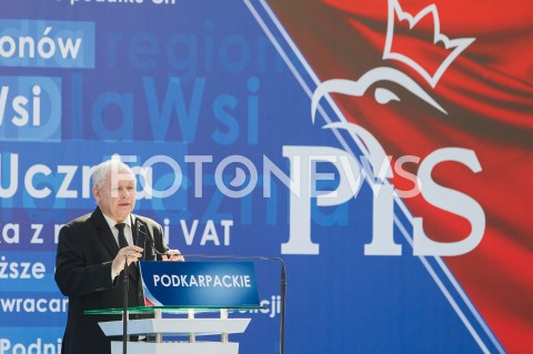  07.10.2018 RZESZOW ( JASIONKA )<br />SPOTKANIE WYBORCZE PIS Z UDZIALEM PREMIERA MATEUSZA MORAWIECKIEGO I PREZESA PIS JAROSLAWA KACZYNSKIEGO <br />N/Z JAROSLAW KACZYNSKI<br /> 