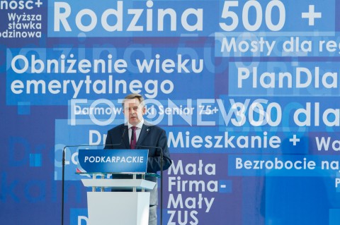  07.10.2018 RZESZOW ( JASIONKA )<br />SPOTKANIE WYBORCZE PIS Z UDZIALEM PREMIERA MATEUSZA MORAWIECKIEGO I PREZESA PIS JAROSLAWA KACZYNSKIEGO <br />N/Z WOJCIECH BUCZAK <br /> 