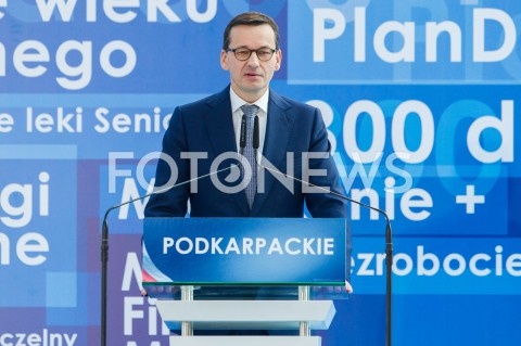  07.10.2018 RZESZOW ( JASIONKA )<br />SPOTKANIE WYBORCZE PIS Z UDZIALEM PREMIERA MATEUSZA MORAWIECKIEGO I PREZESA PIS JAROSLAWA KACZYNSKIEGO <br />N/Z PREMIER MATEUSZ MORAWIECKI<br /> 