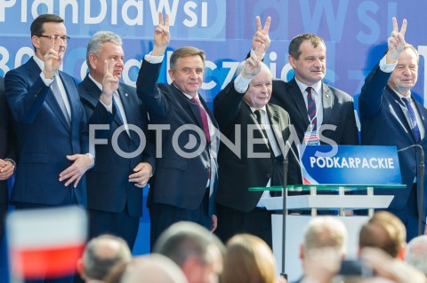  07.10.2018 RZESZOW ( JASIONKA )<br />SPOTKANIE WYBORCZE PIS Z UDZIALEM PREMIERA MATEUSZA MORAWIECKIEGO I PREZESA PIS JAROSLAWA KACZYNSKIEGO <br />N/Z PREMIER MATEUSZ MORAWIECKI WOJCIECH BUCZAK JAROSLAW KACZYNSKI JERZY CYPRYS WLADYSLAW ORTYL<br /> 