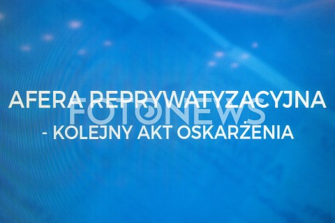  08.10.2018 WARSZAWA<br />KONFERENCJA MINISTRA SPRAWIEDLIWOSCI W PROKURATURZE KRAJOWEJ<br />N/Z AFERA REPRYWATYZACYJNA KOLEJNY AKT OSKARZENIA NAPIS TEKST<br /> 