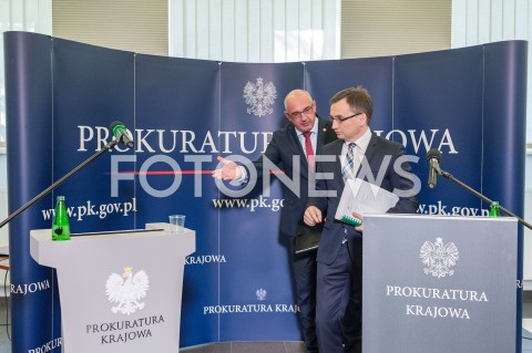  08.10.2018 WARSZAWA<br />KONFERENCJA MINISTRA SPRAWIEDLIWOSCI W PROKURATURZE KRAJOWEJ<br />N/Z ZBIGNIEW ZIOBRO MICHAL OSTROWSKI PROKURATOR <br /> 