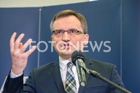  08.10.2018 WARSZAWA<br />KONFERENCJA MINISTRA SPRAWIEDLIWOSCI W PROKURATURZE KRAJOWEJ<br />N/Z ZBIGNIEW ZIOBRO<br /> 