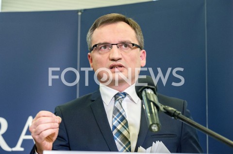  08.10.2018 WARSZAWA<br />KONFERENCJA MINISTRA SPRAWIEDLIWOSCI W PROKURATURZE KRAJOWEJ<br />N/Z ZBIGNIEW ZIOBRO<br /> 