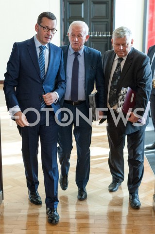  09.10.2018 WARSZAWA<br />POSIEDZENIE RADY MINISTROW<br />N/Z MATEUSZ MORAWIECKI KRZYSZTOF TCHORZEWSKI MAREK SUSKI<br /> 