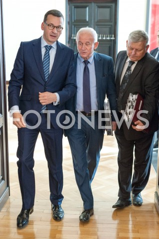  09.10.2018 WARSZAWA<br />POSIEDZENIE RADY MINISTROW<br />N/Z MATEUSZ MORAWIECKI KRZYSZTOF TCHORZEWSKI MAREK SUSKI<br /> 