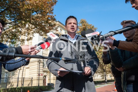 Briefing Rafała Trzaskowskiego na temat pisma do ministra inwestycji i rozwoju w Warszawie