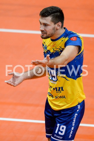  10.10.2018 NYSA<br />SIATKOWKA - POLSKA 1. LIGA MEZCZYZN SEZON 2018/2019<br />MECZ STAL NYSA - KPS SIEDLCE<br />N/Z PATRYK SZCZUREK PORTRET SYLWETKA RADOSC EMOCJE<br /> 