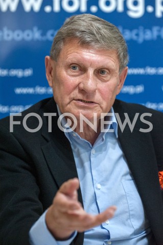  12.10.2018 WARSZAWA<br />KONFERENCJA FORUM OBYWATELSKIEGO ROZWOJU FOR NA TEMAT DEMONTAZU SAMORZADU W POLSCE<br />N/Z LESZEK BALCEROWICZ<br /> 