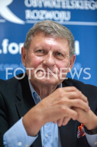  12.10.2018 WARSZAWA<br />KONFERENCJA FORUM OBYWATELSKIEGO ROZWOJU FOR NA TEMAT DEMONTAZU SAMORZADU W POLSCE<br />N/Z LESZEK BALCEROWICZ<br /> 