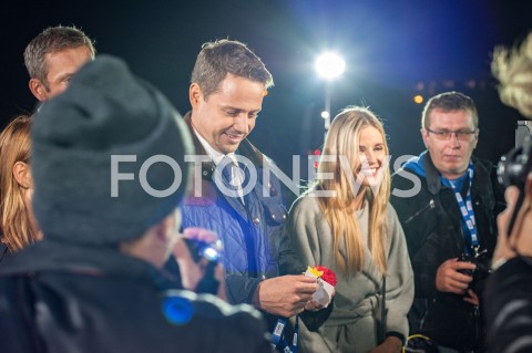  12.10.2018 WARSZAWA<br />DEBATA KANDYDATOW NA URZAD PREZYDENTA WARSZAWY<br />N/Z RAFAL TRZASKOWSKI ALEKSANDRA GAJEWSKA<br /> 