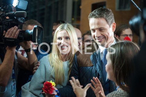  12.10.2018 WARSZAWA<br />DEBATA KANDYDATOW NA URZAD PREZYDENTA WARSZAWY<br />N/Z ALEKSANDRA GAJEWSKA RAFAL TRZASKOWSKI<br /> 