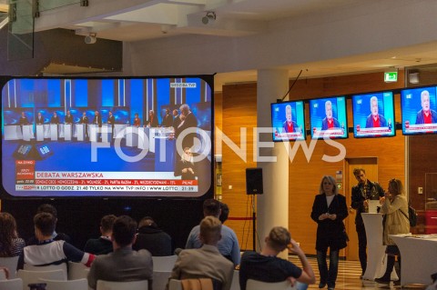 12.10.2018 WARSZAWA<br />DEBATA KANDYDATOW NA URZAD PREZYDENTA WARSZAWY<br />N/Z PIOTR IKONOWICZ<br /> 