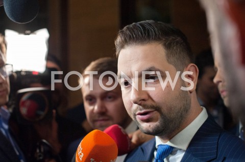  12.10.2018 WARSZAWA<br />DEBATA KANDYDATOW NA URZAD PREZYDENTA WARSZAWY<br />N/Z PATRYK JAKI JACEK OZDOBA<br /> 