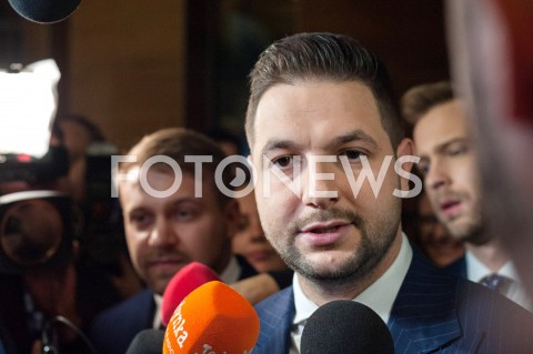  12.10.2018 WARSZAWA<br />DEBATA KANDYDATOW NA URZAD PREZYDENTA WARSZAWY<br />N/Z PATRYK JAKI JACEK OZDOBA<br /> 