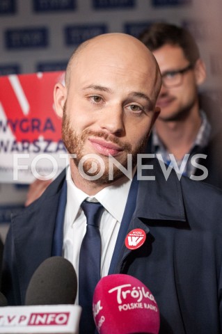  12.10.2018 WARSZAWA<br />DEBATA KANDYDATOW NA URZAD PREZYDENTA WARSZAWY<br />N/Z JAN SPIEWAK<br /> 