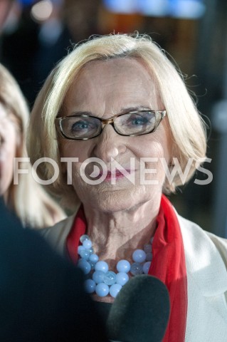  12.10.2018 WARSZAWA<br />DEBATA KANDYDATOW NA URZAD PREZYDENTA WARSZAWY<br />N/Z KRYSTYNA KRZEKOTOWSKA<br /> 