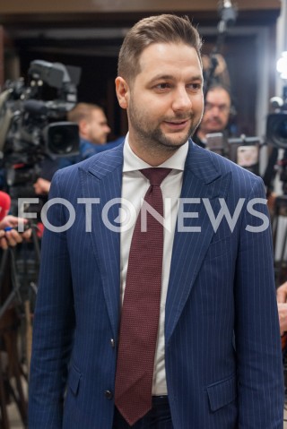  15.10.2018 WARSZAWA<br />BRIEFING PRASOWY PATRYKA JAKIEGO NA TEMAT KOMUNIKACJI W MADRYCIE<br />N/Z PATRYK JAKI<br /> 