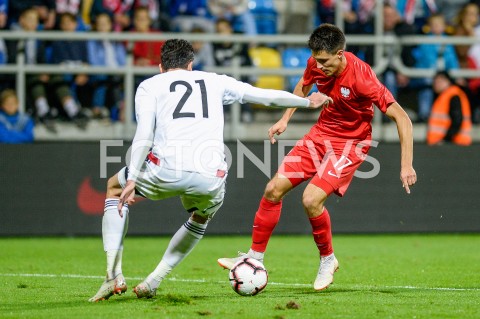  16.10.2018 GDYNIA<br />
PILKA NOZNA - KWALIFIKACJE DO MISTRZOSTW EUROPY U-21 2019<br />
EUROPEAN UNDER-21 CHAMPIONSHIP 2019 QUALIFYING ROUND<br />
MECZ POLSKA (poland) - (georgia) GRUZJA<br />
N/Z BARTOSZ KAPUSTKA<br />
 