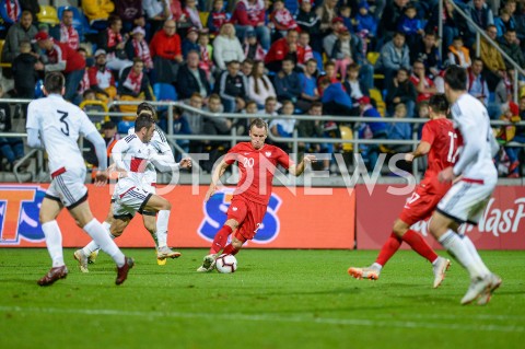  16.10.2018 GDYNIA<br />
PILKA NOZNA - KWALIFIKACJE DO MISTRZOSTW EUROPY U-21 2019<br />
EUROPEAN UNDER-21 CHAMPIONSHIP 2019 QUALIFYING ROUND<br />
MECZ POLSKA (poland) - (georgia) GRUZJA<br />
N/Z PAWEL STOLARSKI<br />
 