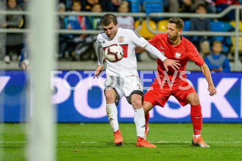  16.10.2018 GDYNIA<br />
PILKA NOZNA - KWALIFIKACJE DO MISTRZOSTW EUROPY U-21 2019<br />
EUROPEAN UNDER-21 CHAMPIONSHIP 2019 QUALIFYING ROUND<br />
MECZ POLSKA (poland) - (georgia) GRUZJA<br />
N/Z MATEUSZ WIETESKA<br />
 