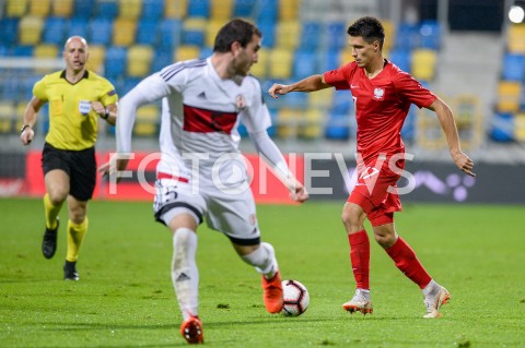  16.10.2018 GDYNIA<br />
PILKA NOZNA - KWALIFIKACJE DO MISTRZOSTW EUROPY U-21 2019<br />
EUROPEAN UNDER-21 CHAMPIONSHIP 2019 QUALIFYING ROUND<br />
MECZ POLSKA (poland) - (georgia) GRUZJA<br />
N/Z BARTOSZ KAPUSTKA<br />
 