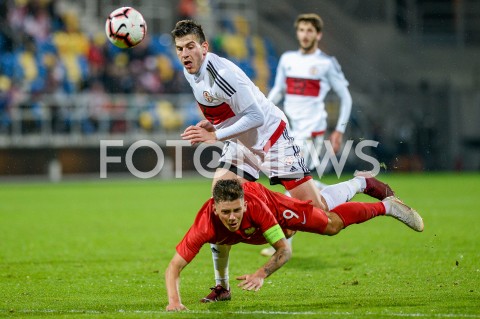  16.10.2018 GDYNIA<br />
PILKA NOZNA - KWALIFIKACJE DO MISTRZOSTW EUROPY U-21 2019<br />
EUROPEAN UNDER-21 CHAMPIONSHIP 2019 QUALIFYING ROUND<br />
MECZ POLSKA (poland) - (georgia) GRUZJA<br />
N/Z DAWID KOWNACKI<br />
 