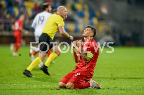  16.10.2018 GDYNIA<br />
PILKA NOZNA - KWALIFIKACJE DO MISTRZOSTW EUROPY U-21 2019<br />
EUROPEAN UNDER-21 CHAMPIONSHIP 2019 QUALIFYING ROUND<br />
MECZ POLSKA (poland) - (georgia) GRUZJA<br />
N/Z DAWID KOWNACKI EMOCJE<br />
 