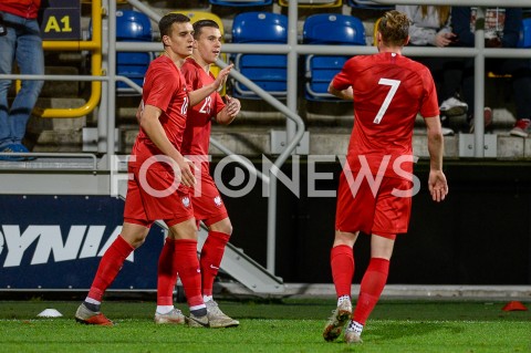  16.10.2018 GDYNIA<br />
PILKA NOZNA - KWALIFIKACJE DO MISTRZOSTW EUROPY U-21 2019<br />
EUROPEAN UNDER-21 CHAMPIONSHIP 2019 QUALIFYING ROUND<br />
MECZ POLSKA (poland) - (georgia) GRUZJA<br />
N/Z KONRAD MICHALAK RADOSC BRAMKA GOL NA 2:0 PATRYK DZICZEK<br />
 