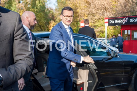  17.10.2018 WARSZAWA<br />BRIEFING PRASOWY PATRYKA JAKIEGO ORAZ PREMIERA MATEUSZA MORAWIECKIEGO W WARSZAWIE<br />N/Z PREMIER MATEUSZ MORAWIECKI<br /> 