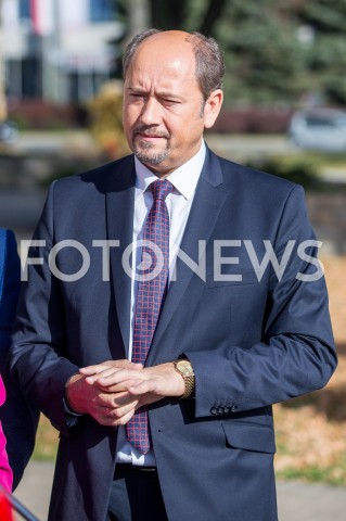  17.10.2018 RZESZOW<br />KONFERENCJA PRASOWA MINISTRA SPRAWIEDLIWOSCI ZBIGNIEWA ZIOBRO PRZED URZEDEM MARSZALKOWSKIM W RZESZOWIE<br />N/Z MIECZYSLAW GOLBA<br /> 