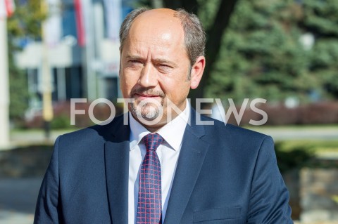  17.10.2018 RZESZOW<br />KONFERENCJA PRASOWA MINISTRA SPRAWIEDLIWOSCI ZBIGNIEWA ZIOBRO PRZED URZEDEM MARSZALKOWSKIM W RZESZOWIE<br />N/Z MIECZYSLAW GOLBA<br /> 