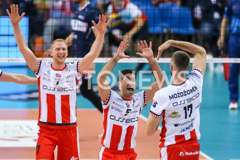  17.10.2018 RZESZOW<br />
SIATKOWKA PLUSLIGA 2018/2019 MEN VOLLEYBALL POLAND POLISH PLUS LIGA LEAGUE SEASON 2018/2019<br />
MECZ ASSECO RESOVIA RZESZOW - ONICO WARSZAWA <br />
N/Z JAKUB JAROSZ RAFAEL REDWITZ MARCIN MOZDZONEK RADOSC EMOCJE <br />
 