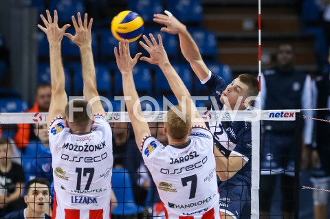  17.10.2018 RZESZOW<br />
SIATKOWKA PLUSLIGA 2018/2019 MEN VOLLEYBALL POLAND POLISH PLUS LIGA LEAGUE SEASON 2018/2019<br />
MECZ ASSECO RESOVIA RZESZOW - ONICO WARSZAWA <br />
N/Z BARTOSZ KWOLEK <br />
 