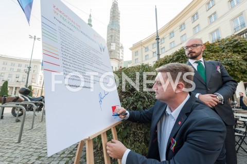 Podpisanie Deklaracji Praw Osób LGBT+ w Warszawie
