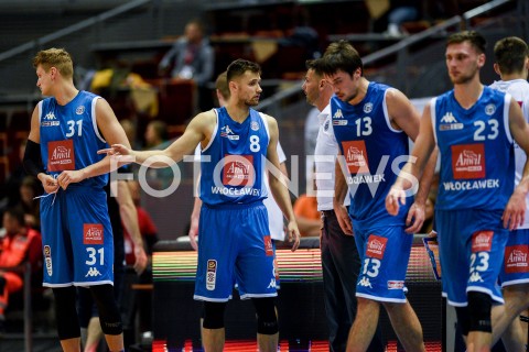  20.10.2018 GDANSK<br />
KOSZYKOWKA - ENERGA BASKET LIGA SEZON 2018/2019<br />
MECZ TREFL SOPOT - ANWIL WLOCLAWEK<br />
N/Z MATEUSZ KOSTRZEWSKI IGOR WADOWSKI JOSIP SOBIN MICHAL MICHALAK<br />
 