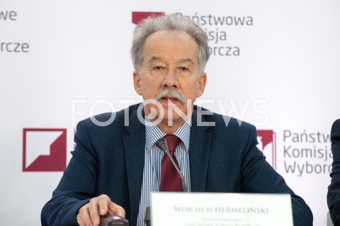 21.10.2018 WARSZAWA<br />KONFERENCJA PANSTWOWEJ KOMISJI WYBORCZEJ<br />N/Z WOJCIECH HERMELINSKI<br /> 