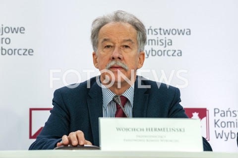  21.10.2018 WARSZAWA<br />KONFERENCJA PANSTWOWEJ KOMISJI WYBORCZEJ<br />N/Z WOJCIECH HERMELINSKI<br /> 