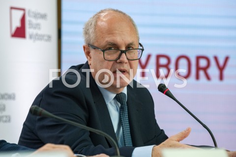  21.10.2018 WARSZAWA<br />KONFERENCJA PANSTWOWEJ KOMISJI WYBORCZEJ<br />N/Z WIESLAW BLUS<br /> 