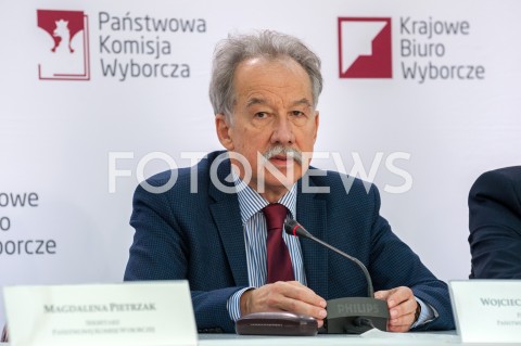  21.10.2018 WARSZAWA<br />KONFERENCJA PANSTWOWEJ KOMISJI WYBORCZEJ<br />N/Z WOJCIECH HERMELINSKI<br /> 