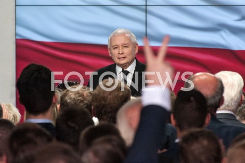  21.10.2018 WARSZAWA<br />WIECZOR WYBORCZY PRAWA I SPRAWIEDLIWOSCI<br />N/Z PREZES JAROSLAW KACZYNSKI<br /> 