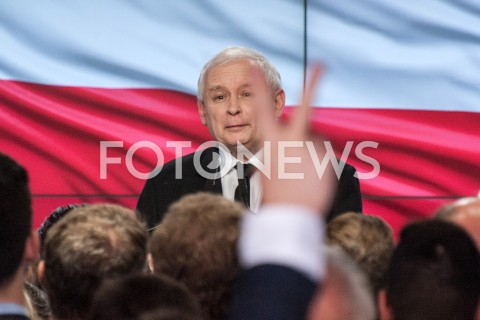  21.10.2018 WARSZAWA<br />WIECZOR WYBORCZY PRAWA I SPRAWIEDLIWOSCI<br />N/Z PREZES JAROSLAW KACZYNSKI<br /> 