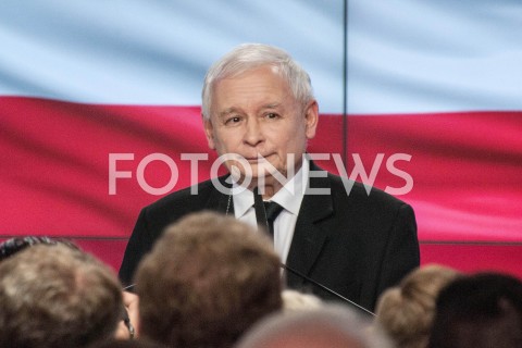  21.10.2018 WARSZAWA<br />WIECZOR WYBORCZY PRAWA I SPRAWIEDLIWOSCI<br />N/Z PREZES JAROSLAW KACZYNSKI<br /> 