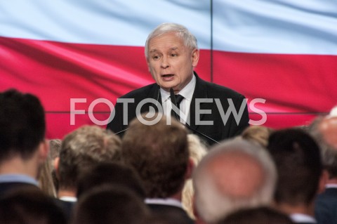  21.10.2018 WARSZAWA<br />WIECZOR WYBORCZY PRAWA I SPRAWIEDLIWOSCI<br />N/Z PREZES JAROSLAW KACZYNSKI<br /> 