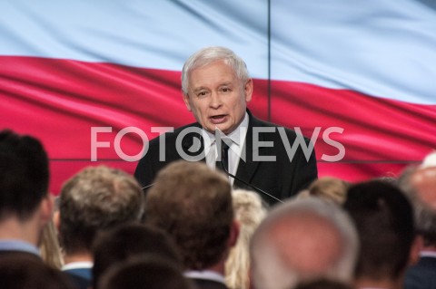  21.10.2018 WARSZAWA<br />WIECZOR WYBORCZY PRAWA I SPRAWIEDLIWOSCI<br />N/Z PREZES JAROSLAW KACZYNSKI<br /> 