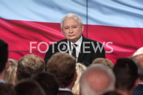  21.10.2018 WARSZAWA<br />WIECZOR WYBORCZY PRAWA I SPRAWIEDLIWOSCI<br />N/Z PREZES JAROSLAW KACZYNSKI<br /> 